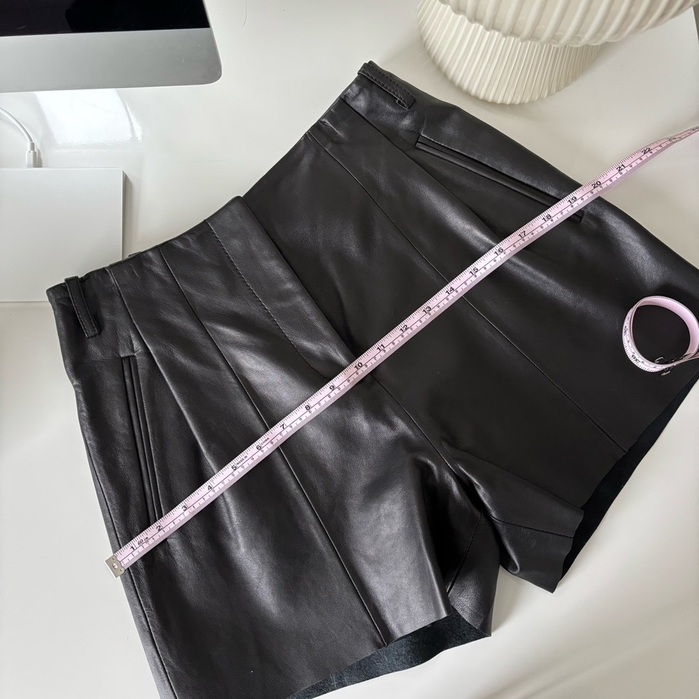 REFORMATION Veda Leather High Rise Short - Picture 12 of 14